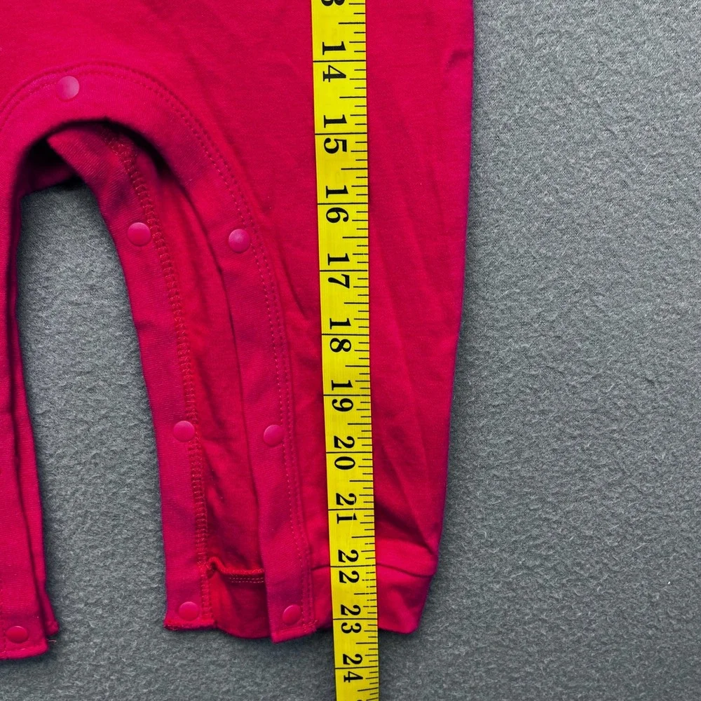 YSCULBUTOL Baby Red Ketchup Graphic‎ Romper Long Sleeve Cotton 10-12M